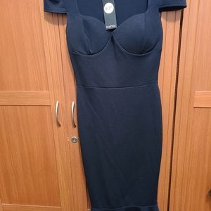boohoo Frill Hem Midi Dress